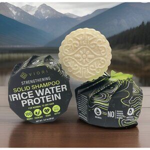 2 Pack Set Hidden Waterfall Shampoo Bar Made with Rice Water for Hair Growth